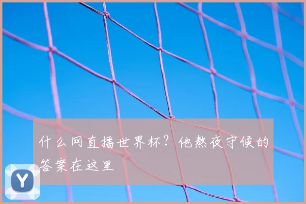 什么网直播世界杯?他熬夜守候的答案在这里
