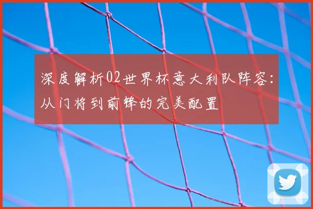 深度解析02世界杯意大利队阵容：从门将到前锋的完美配置